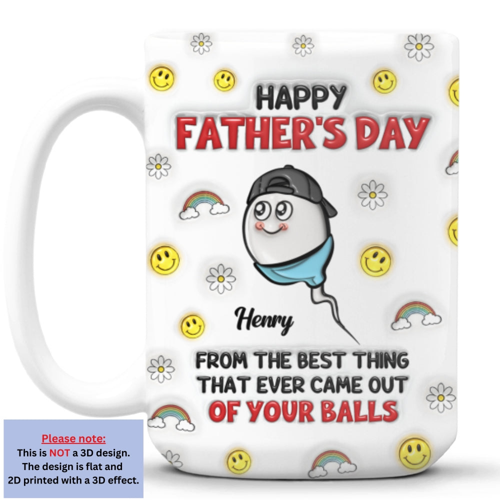Custom Anniversary Keepsake Gifts For Couple • The Best Thing Came Out - Personalized 3D Inflated Effect Mug