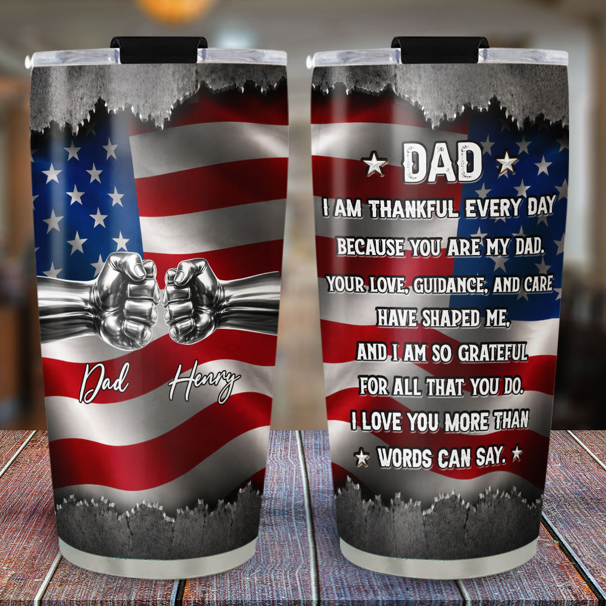 Custom Father's Day Birthday Gifts For Dad • You Have Shaped Me - Personalized 3D Effect Tumbler