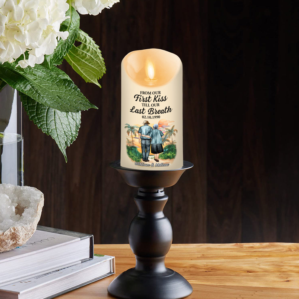 From Our First Kiss - Personalized LED Candle