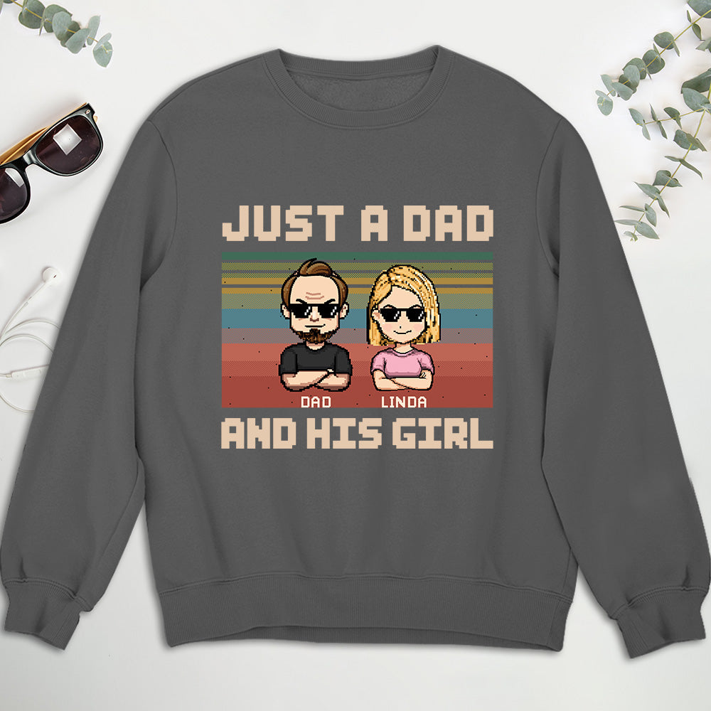 Custom Father's Day, Special Gift for Dad & Grandpa • A Dad And His Daughter - Personalized Shirt
