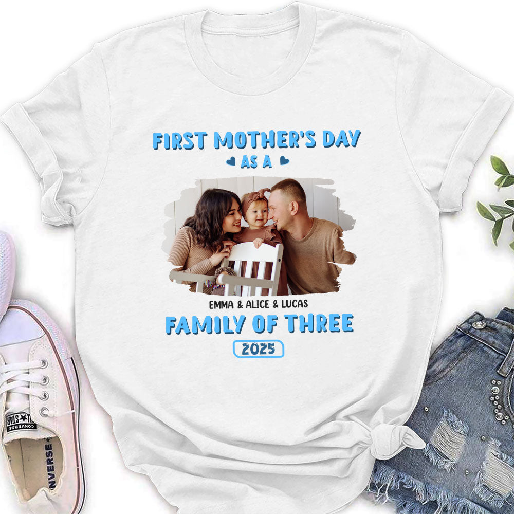Custom Photo Christmas Anniversary Keepsake Gifts For Wife • First Mother Day Photo - Personalized Shirt