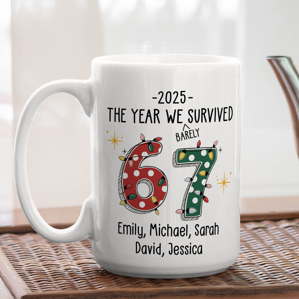 Custom Coworker, Christmas & Birthday Team Appreciation Gift • Six Seven Coworker Slang - Personalized Coffee Mug