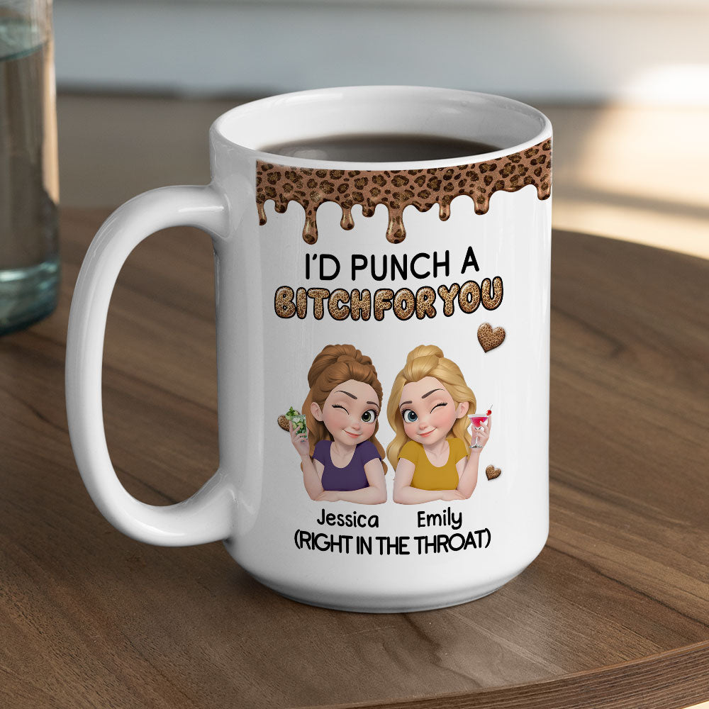 Custom Best Friend, Christmas & Birthday Friendship Keepsake Gift • Savage Angels 2 - Personalized Coffee Mug