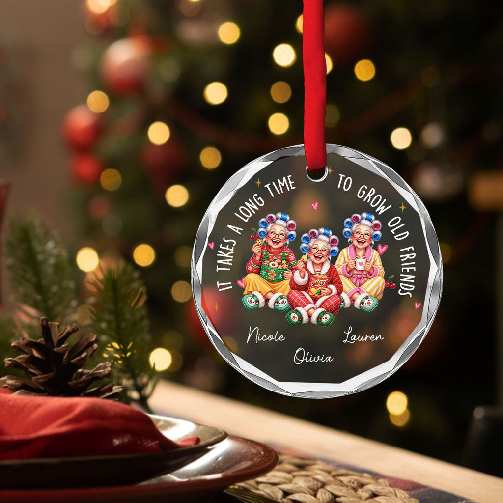 Custom Sister Christmas Ornament •  Our Kind Of Crazy - Personalized Glass Ornament