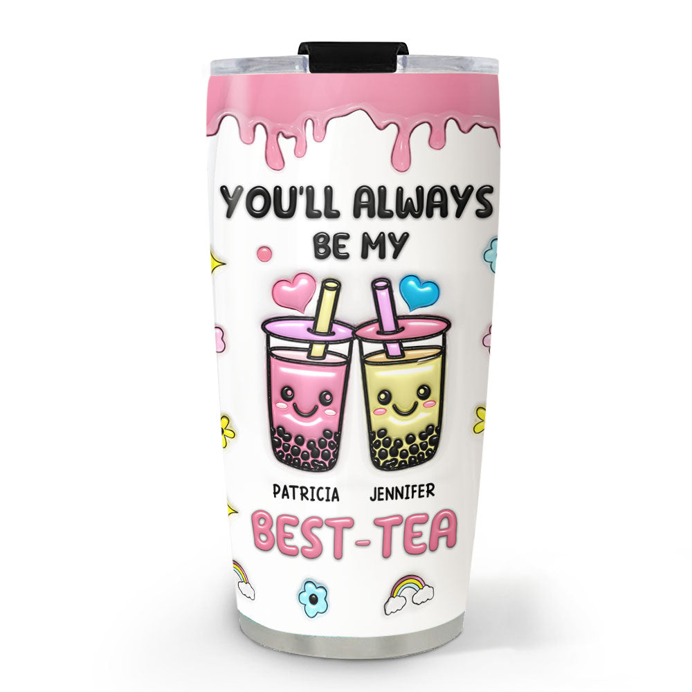 Best Friend Forever - Personalized 3D Inflated Effect Tumbler