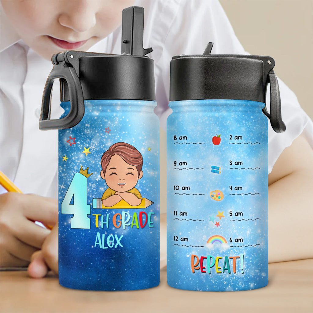 Water Reminder For Kid - Personalized Kids Water Bottle