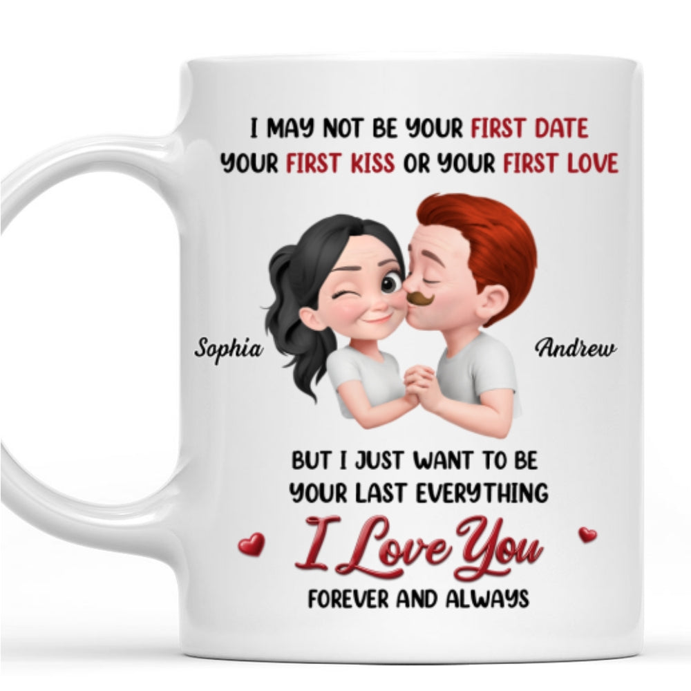 Custom Anniversary Keepsake Gifts For Couple • Not Your First Date Or First Kiss - Personalized Coffee Mug