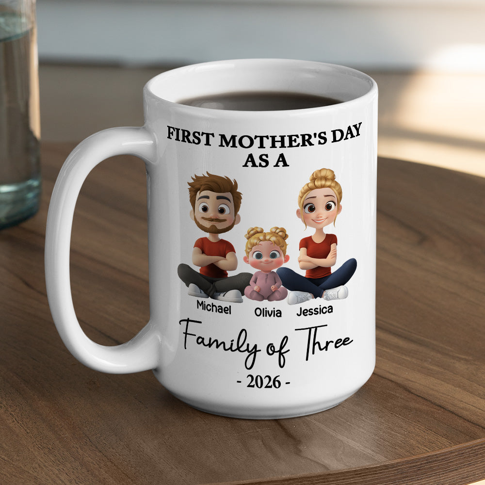 Custom First Mother's Day, Christmas Gift for New Mom • First Mother Day 2 - Personalized Coffee Mug