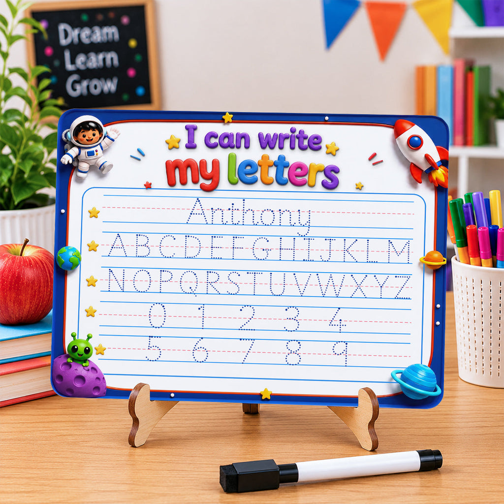 I Can Write My Letters - Personalized Acrylic Tracing Board