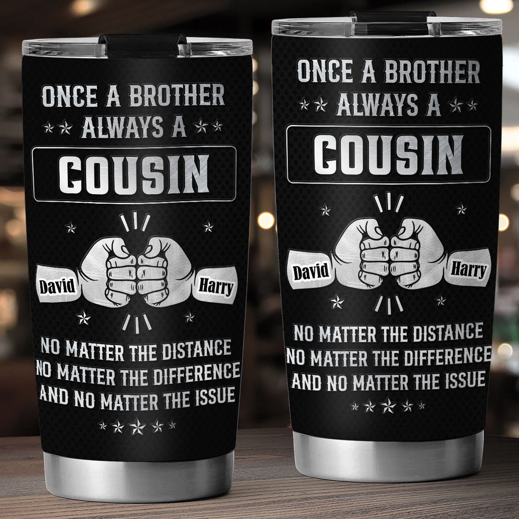 Custom Christmas Birthday Gifts For Brother • Once Brother - Personalized Tumbler