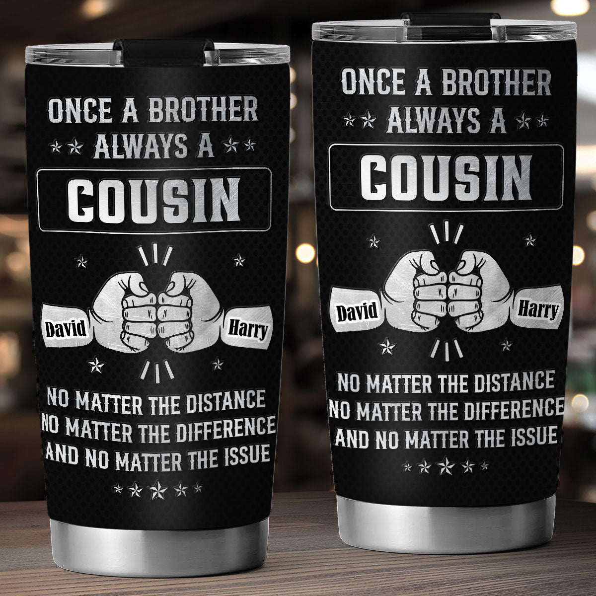 Custom Christmas Birthday Gifts For Brother • Once Brother - Personalized Tumbler