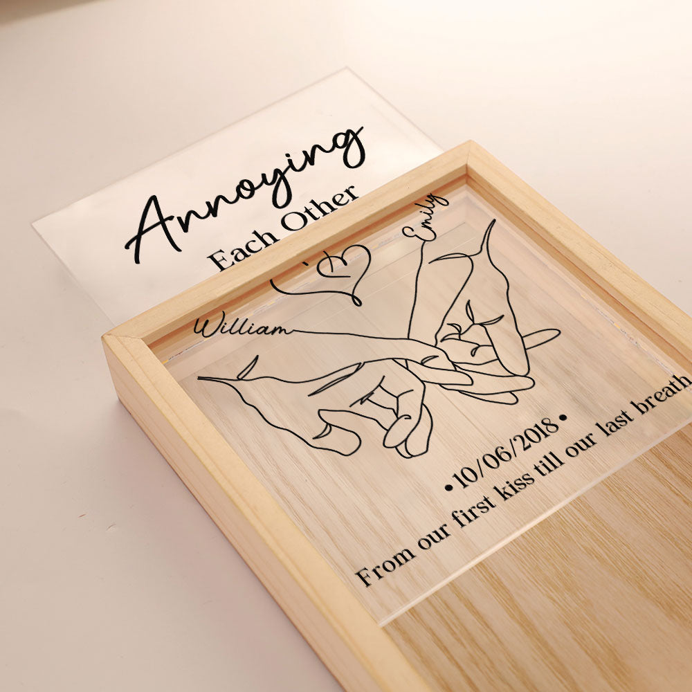 Annoying Each Other Forever Couple - Personalized Frame Light Box