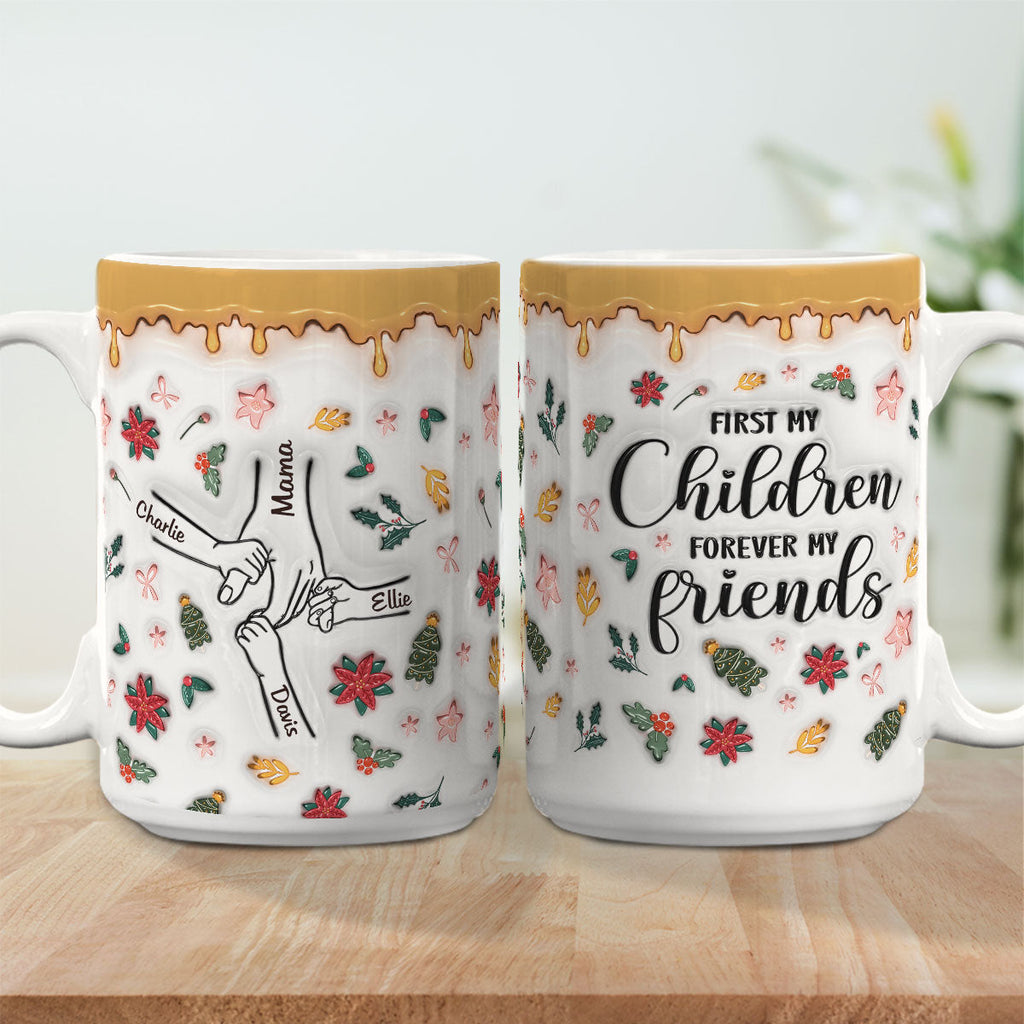 Custom Christmas & Birthday Gift for Daughter • A Mom Is A Daughter First Friend - Personalized 3D Inflated Effect Mug