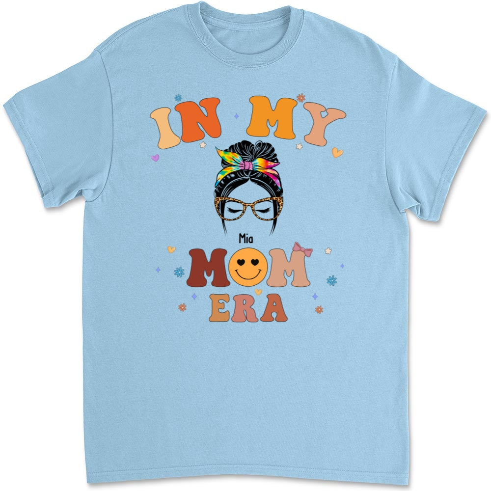 Custom Christmas & Birthday Gift for Mom, Grandma • In My Mom Era - Personalized T-shirt And Onesie