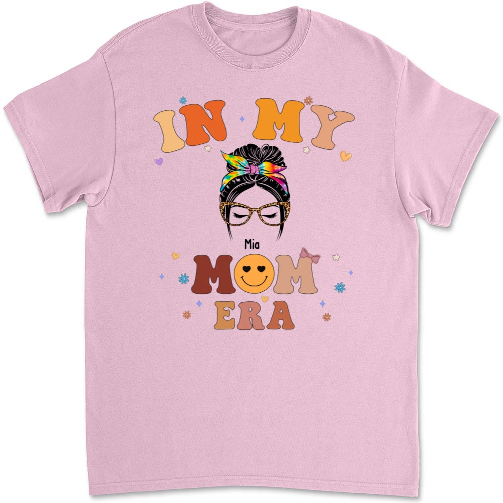 Custom Christmas & Birthday Gift for Mom, Grandma • In My Mom Era - Personalized T-shirt And Onesie