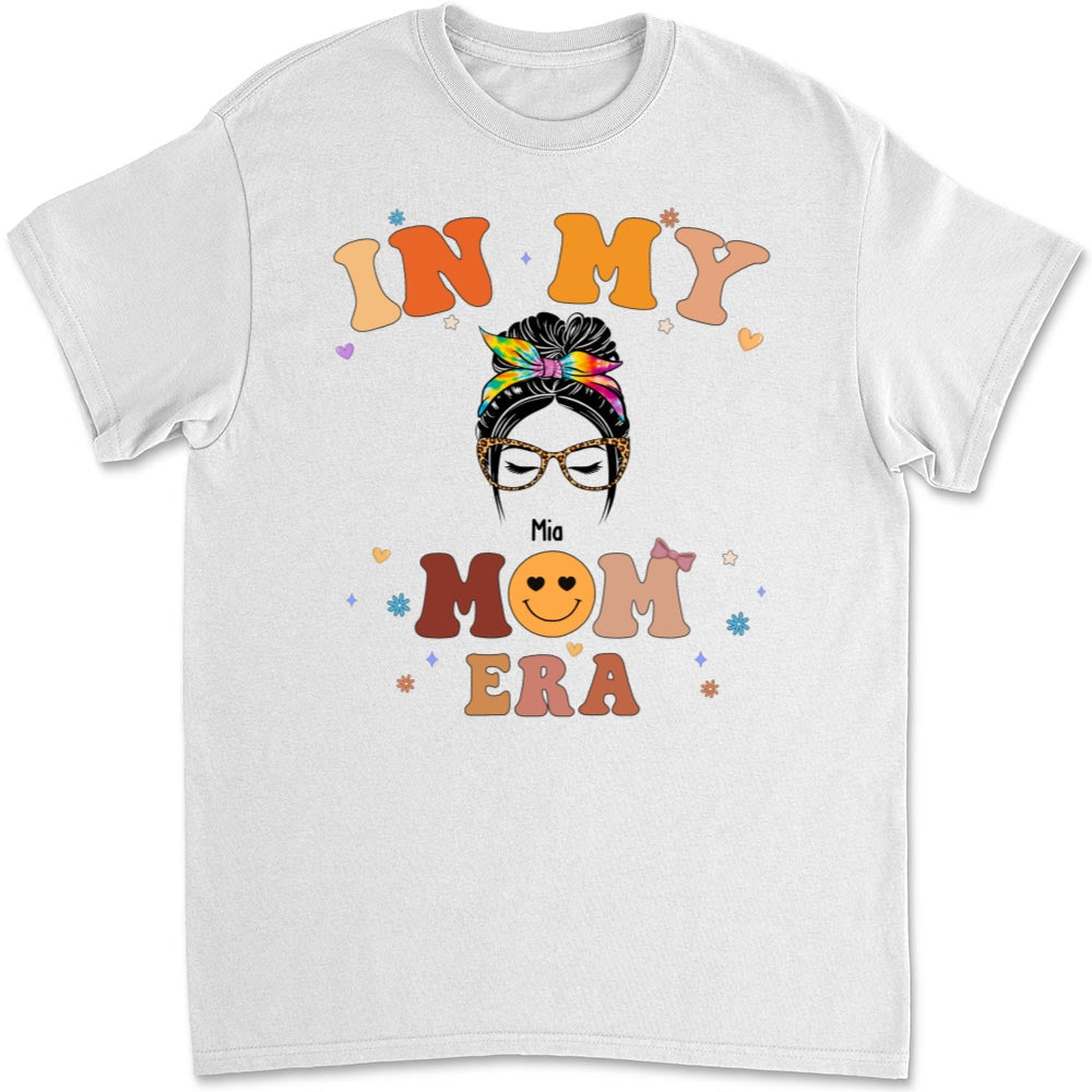 Custom Christmas & Birthday Gift for Mom, Grandma • In My Mom Era - Personalized T-shirt And Onesie