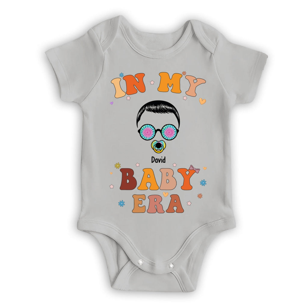 Custom Christmas & Birthday Gift for Mom, Grandma • In My Mom Era - Personalized T-shirt And Onesie