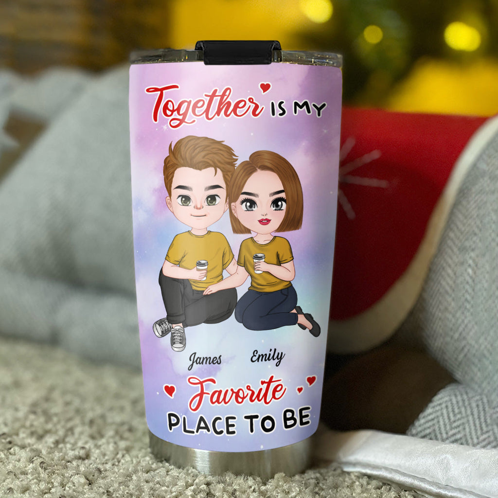 Together Is My Favorite Place To Be - Personalized Tumbler