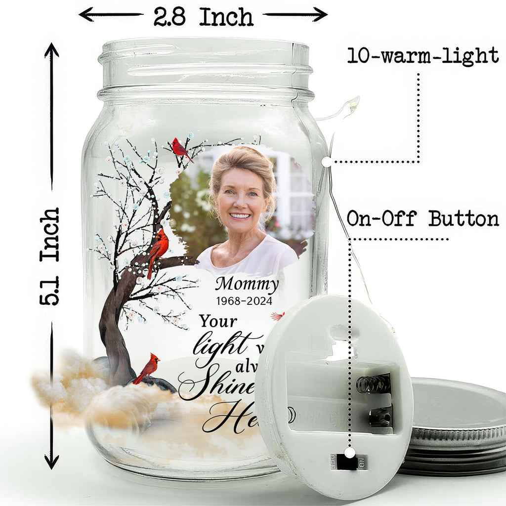 You Light My Heart - Personalized Mason Jar Light