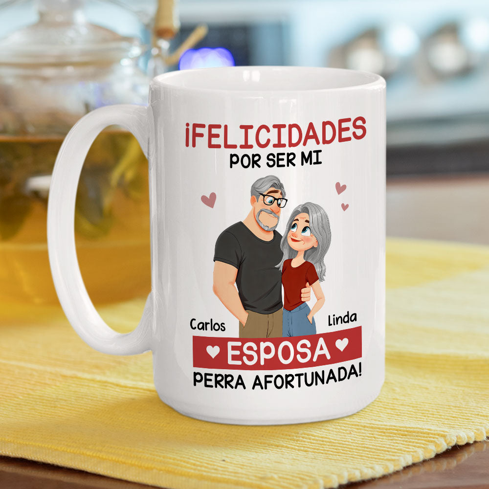 Custom Anniversary Keepsake Gifts For Couple • El amor eres tú - Taza de café personalizada
