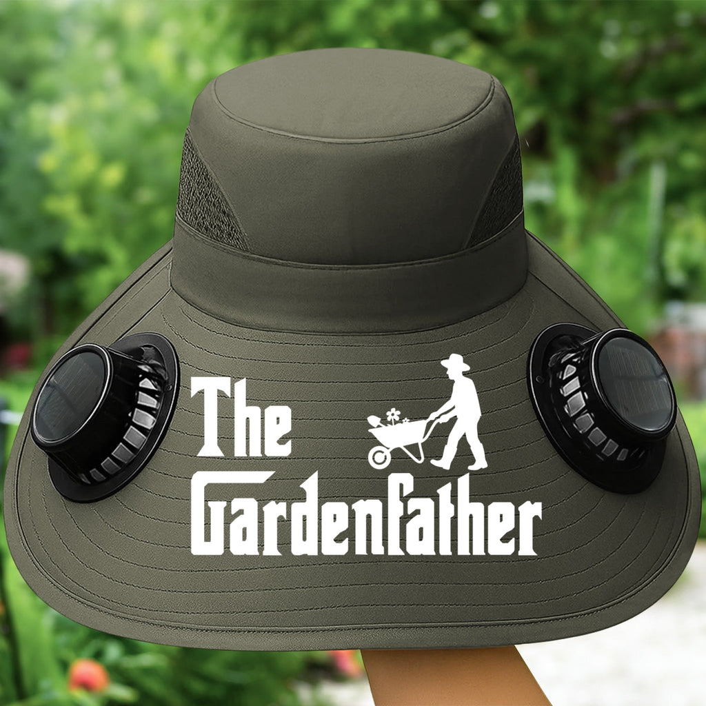 The Gardenfather - Personalized Solar Fan Hat
