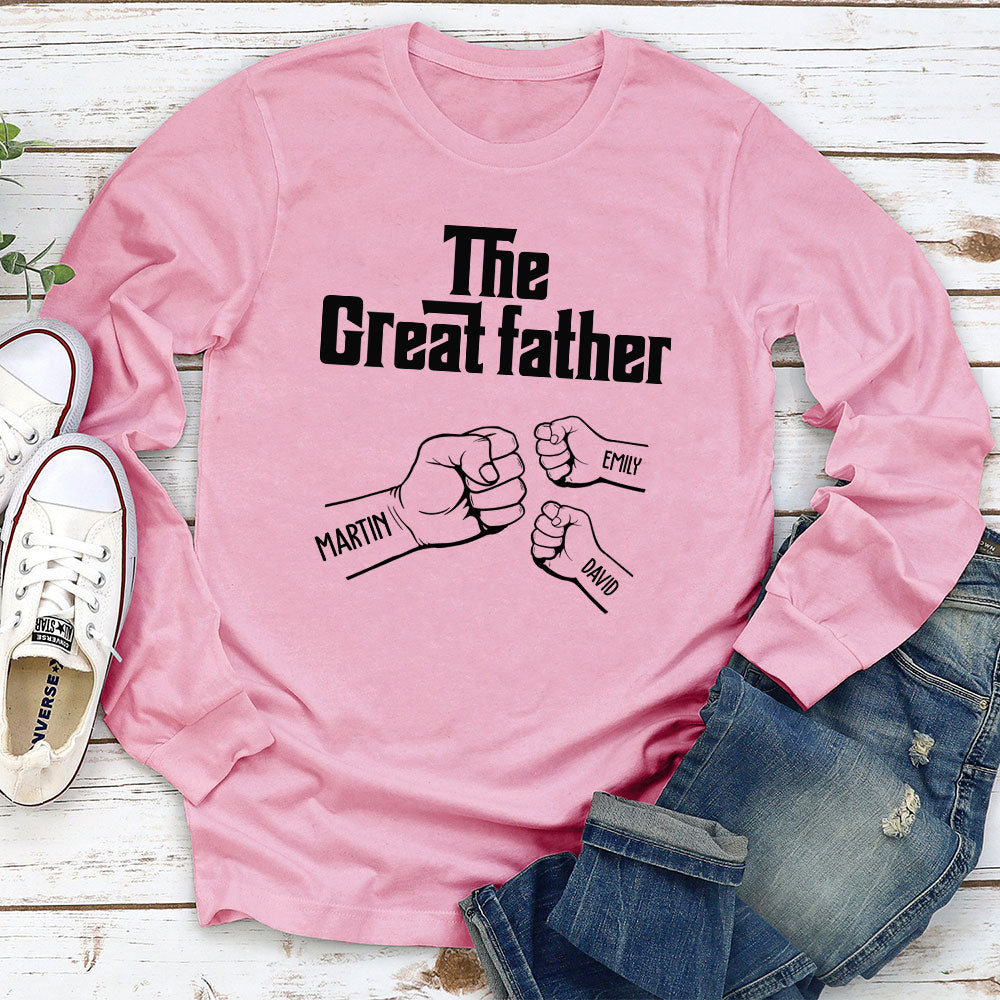 Custom Father's Day, Special Gift for Dad & Grandpa • The Greatfather - Personalized Shirt - Sweatshirt