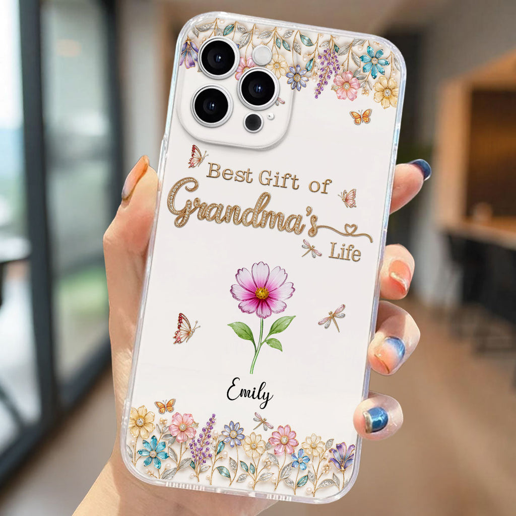 Best Gift Of Grandma Life - Personalized 3D Inflated Effect Phone Case