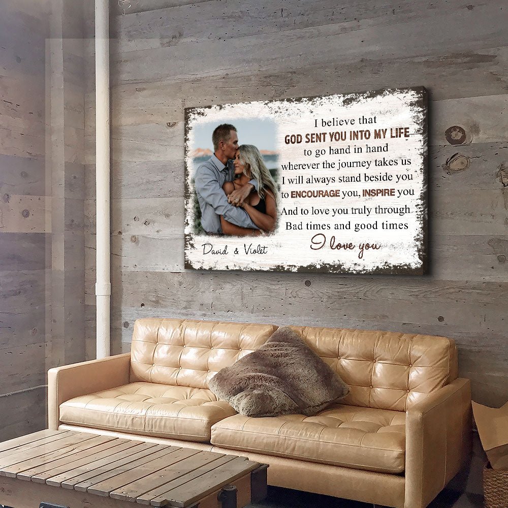 Go Hand In Hand - Personalized Photo Canvas Print