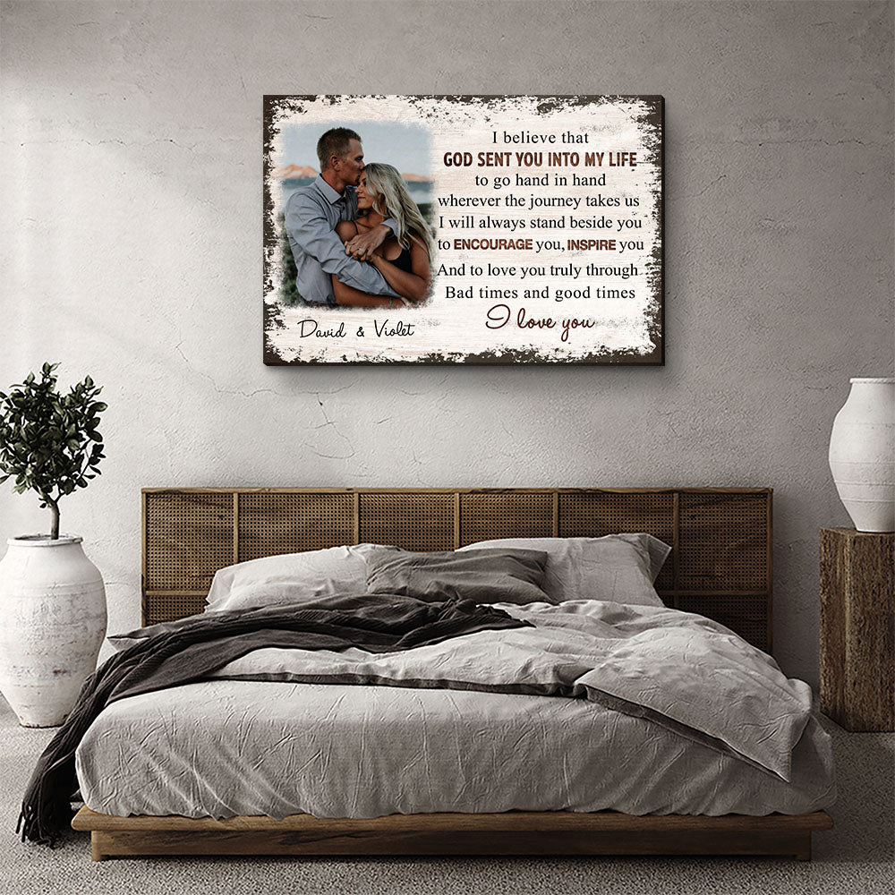 Go Hand In Hand - Personalized Photo Canvas Print