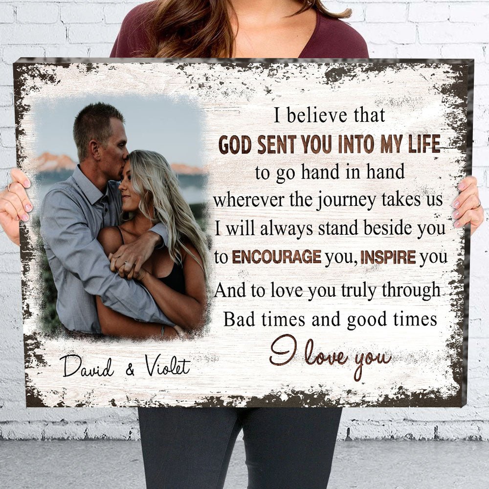 Go Hand In Hand - Personalized Photo Canvas Print