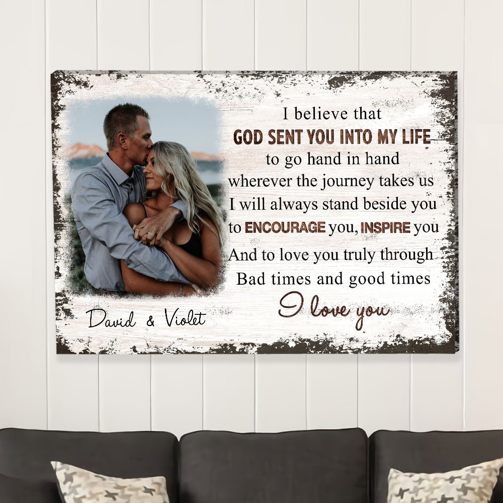Go Hand In Hand - Personalized Photo Canvas Print