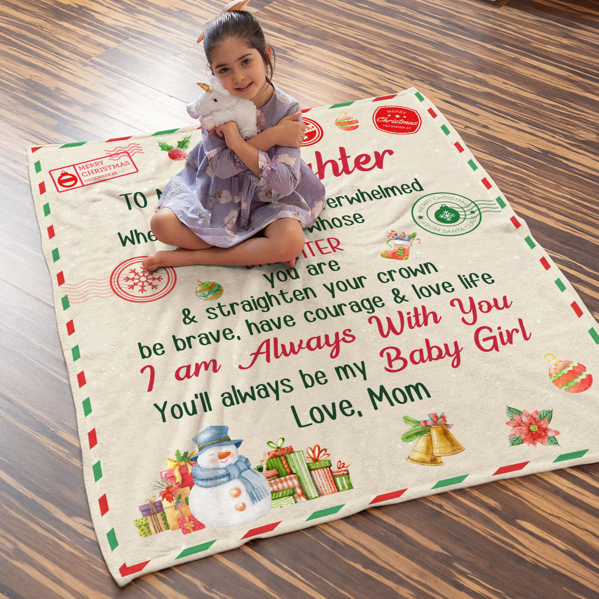 Letter From Mom - Personalized Fleece Blanket