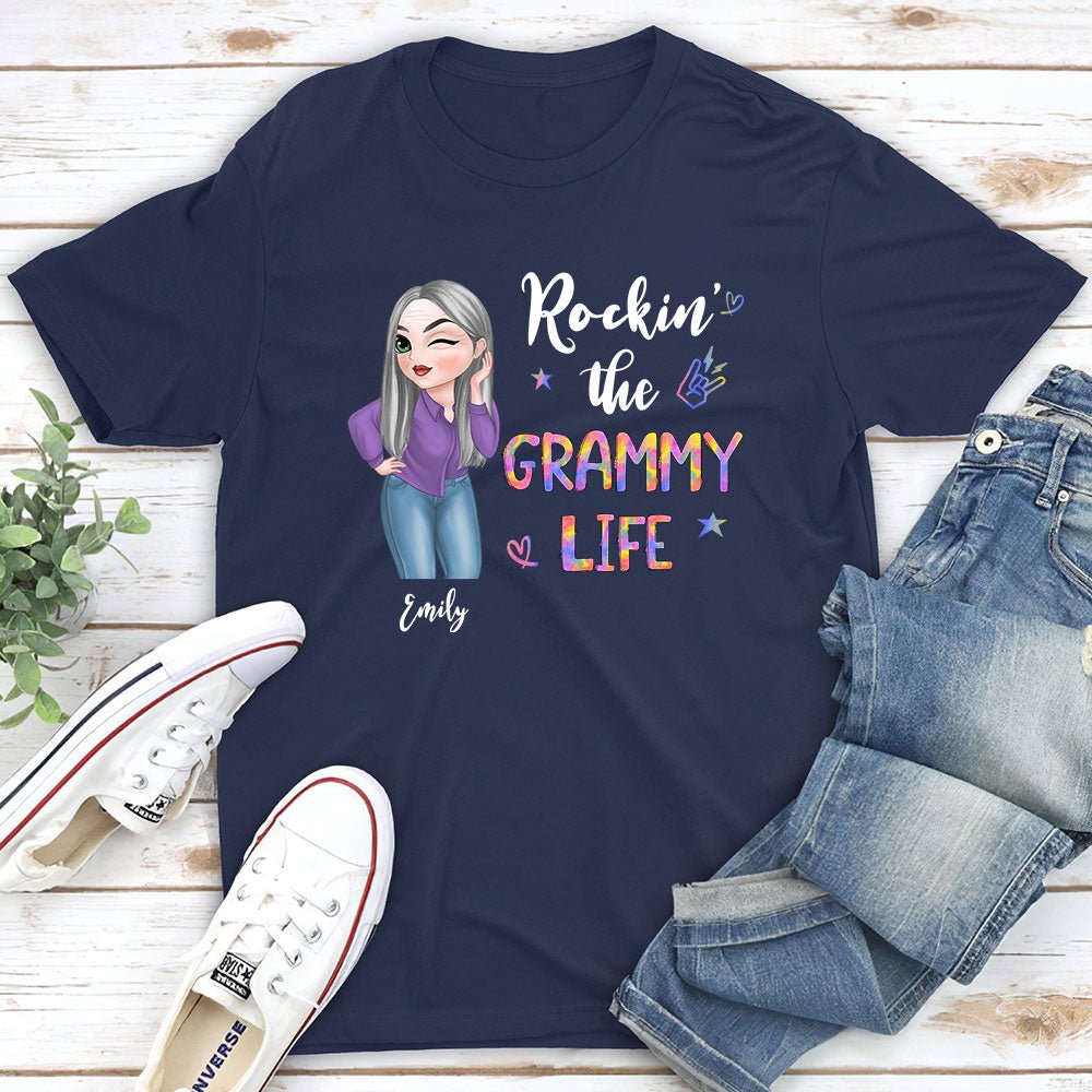 Custom Christmas & Birthday Gift for Grandma • Grandma Life - Personalized Unisex T-shirt