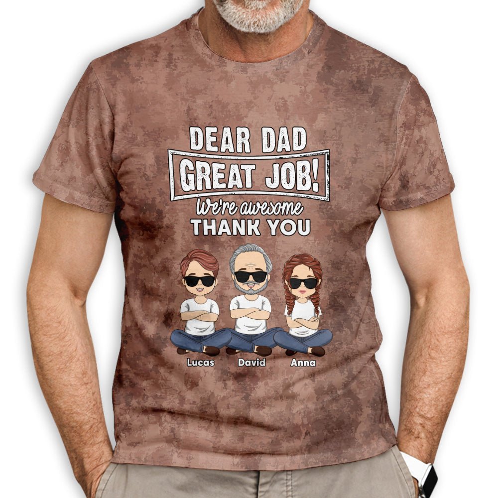 Custom Christmas Birthday Gifts For Children • Great Job Thank You - Personalized All-over-print T-shirt