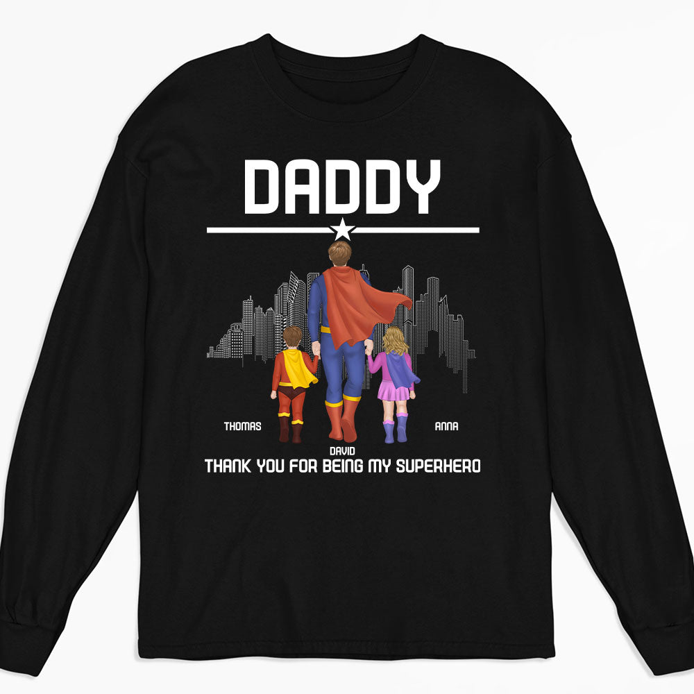Custom Father's Day, Special Gift for Dad & Grandpa • Superhero Dad - Personalized Shirt
