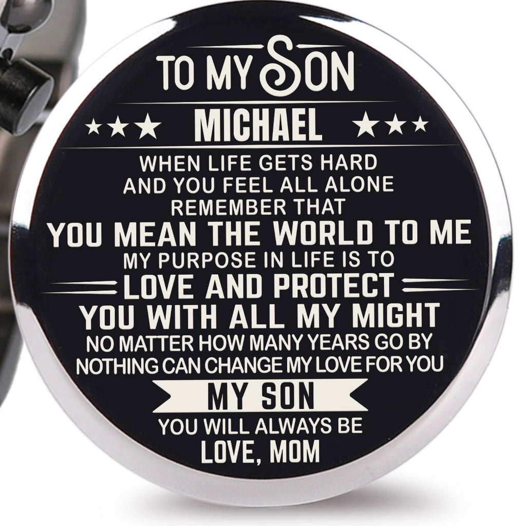 You Mean The World To Me - Personalized Engraved Wooden Watches GQ026