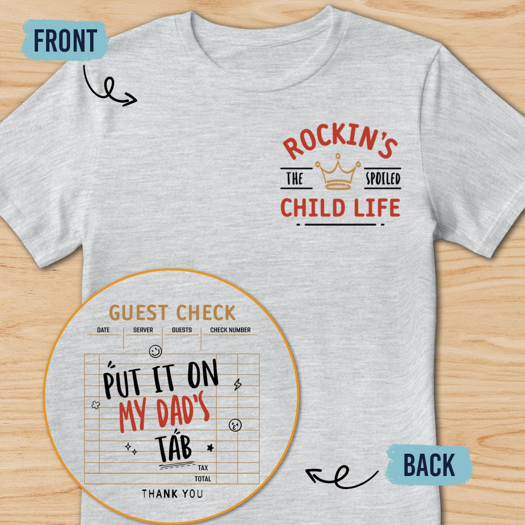 Custom Christmas & Birthday Keepsake Gift • Shopping Sponsored By Dad - Personalized Shirt