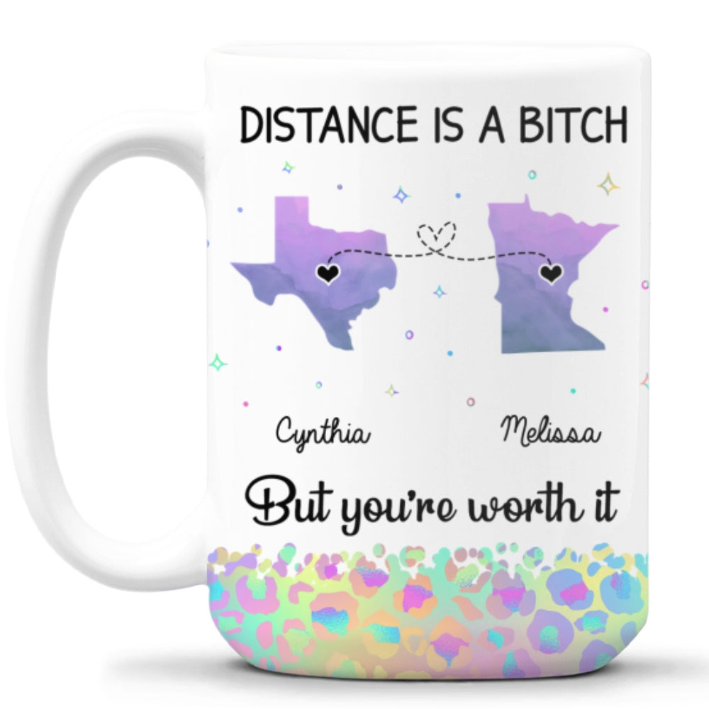Custom Best Friend, Christmas & Birthday Friendship Keepsake Gift • You Are Worth It - Personalized Coffee Mug