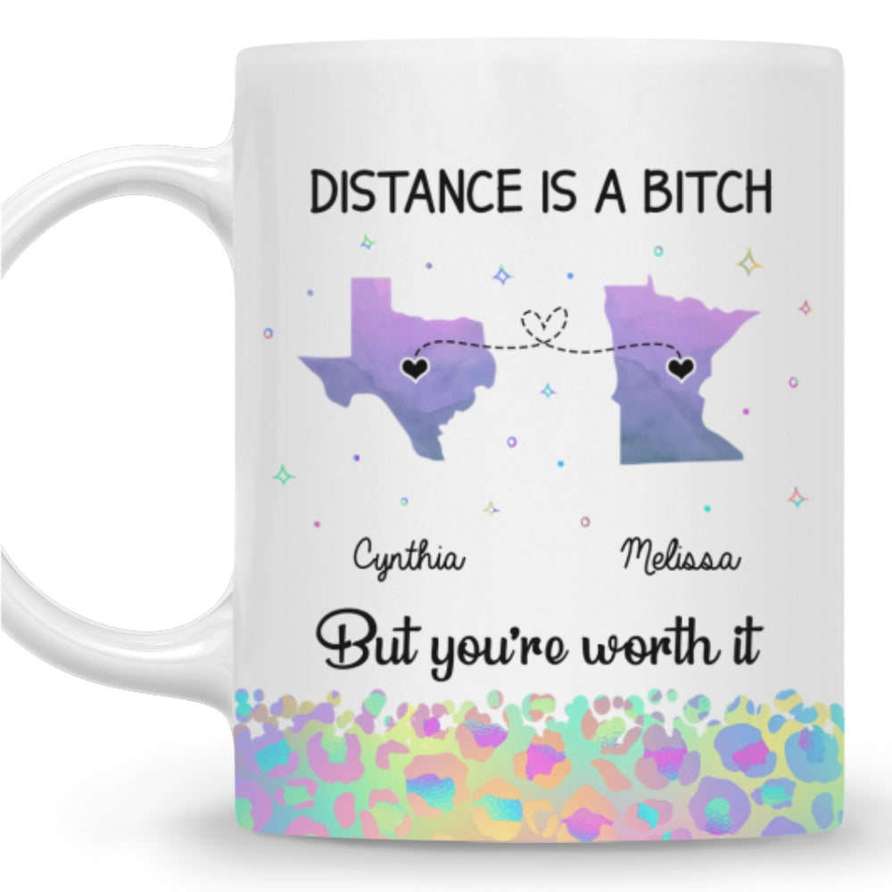 Custom Best Friend, Christmas & Birthday Friendship Keepsake Gift • You Are Worth It - Personalized Coffee Mug