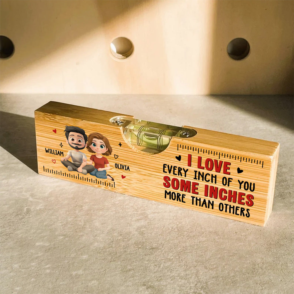 Love Every Inch Of You - Personalized Wooden Spirit Level Bottle Opener