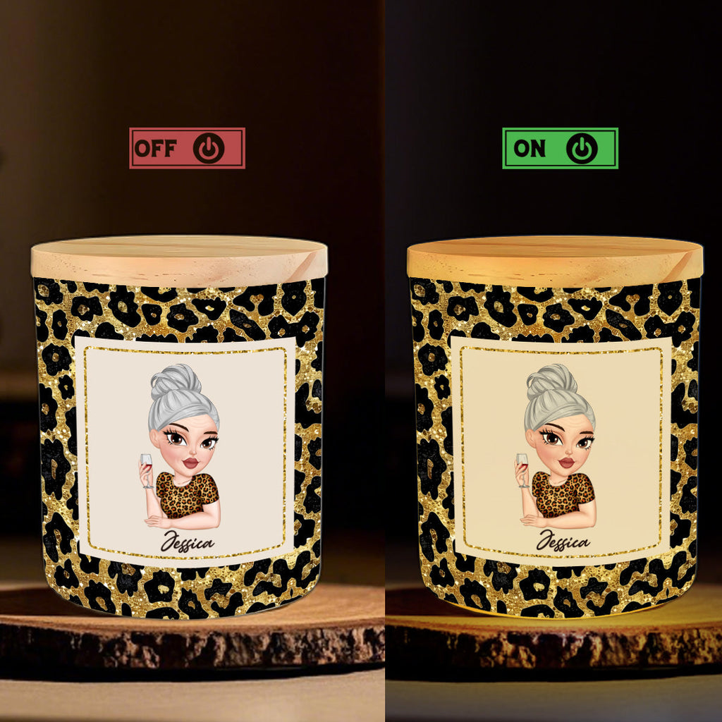 Mom Last Nerve - Personalized Glass Jar With LED Candle