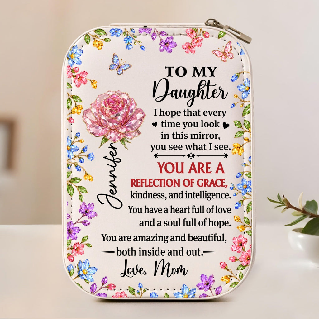 Reflection Of Grace - Personalized Jewelry Box With LED Mirror