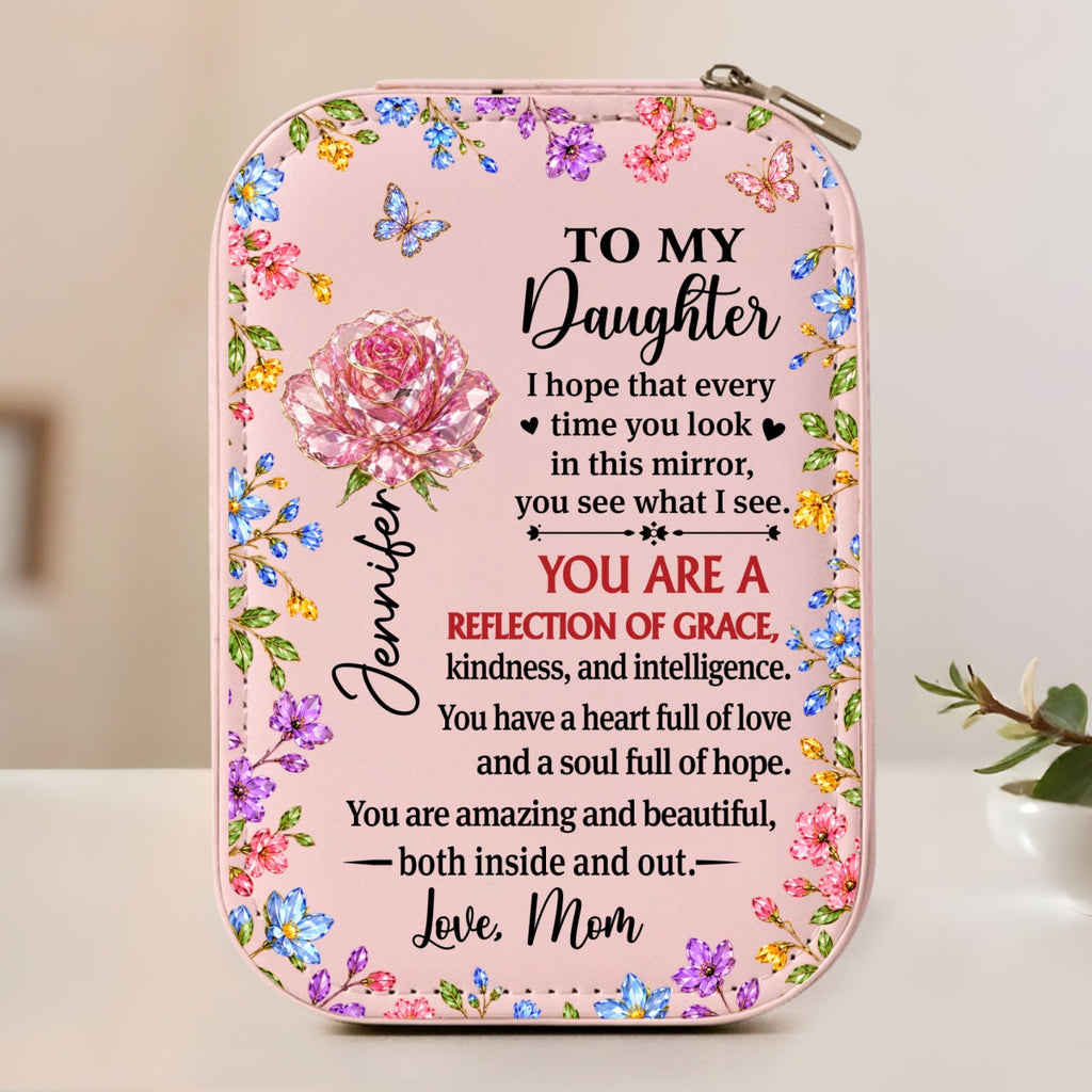 Reflection Of Grace - Personalized Jewelry Box With LED Mirror