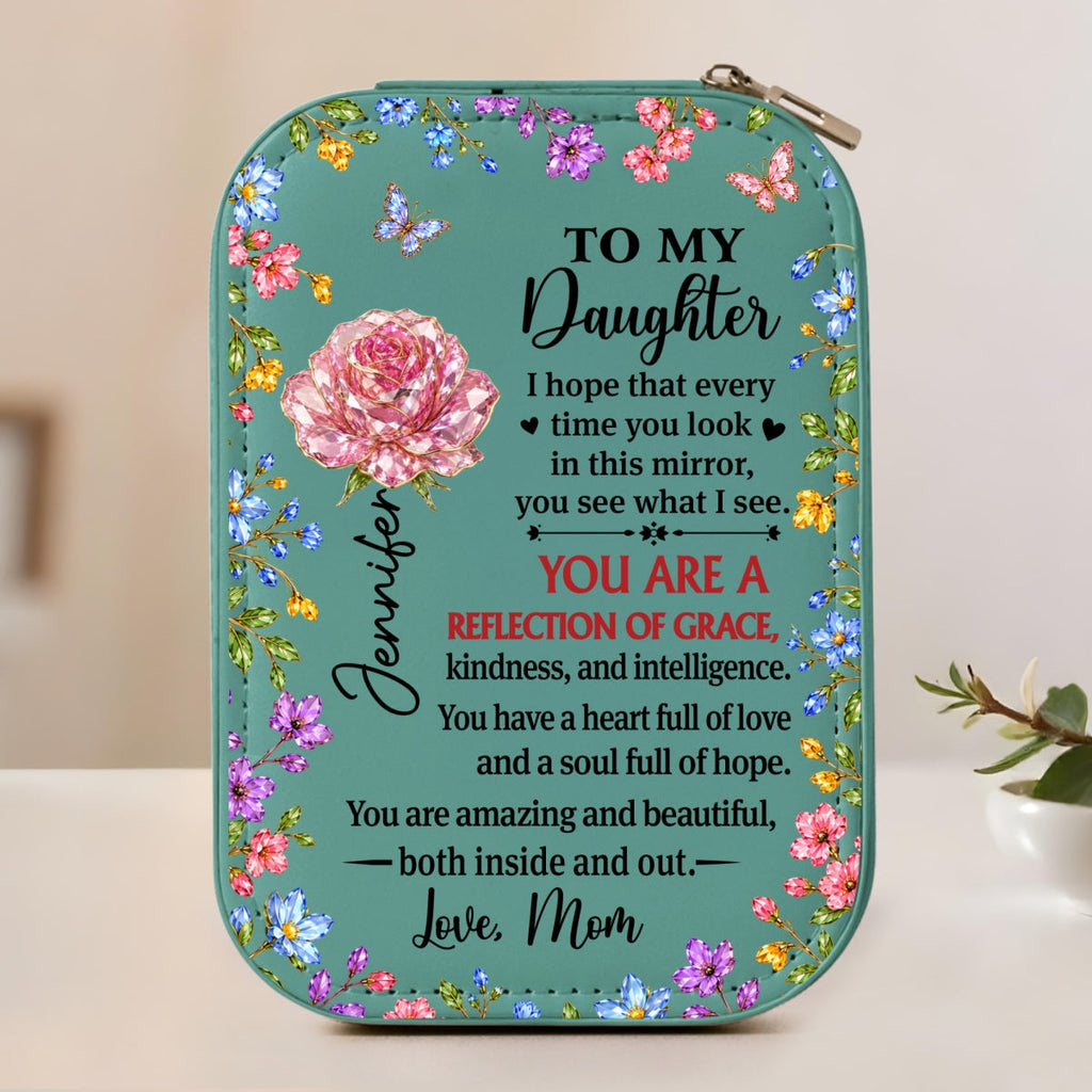 Reflection Of Grace - Personalized Jewelry Box With LED Mirror