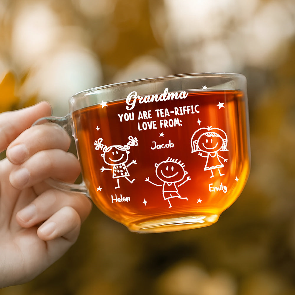 You Are Tea-Riffic - Personalized Glass Tea Cup