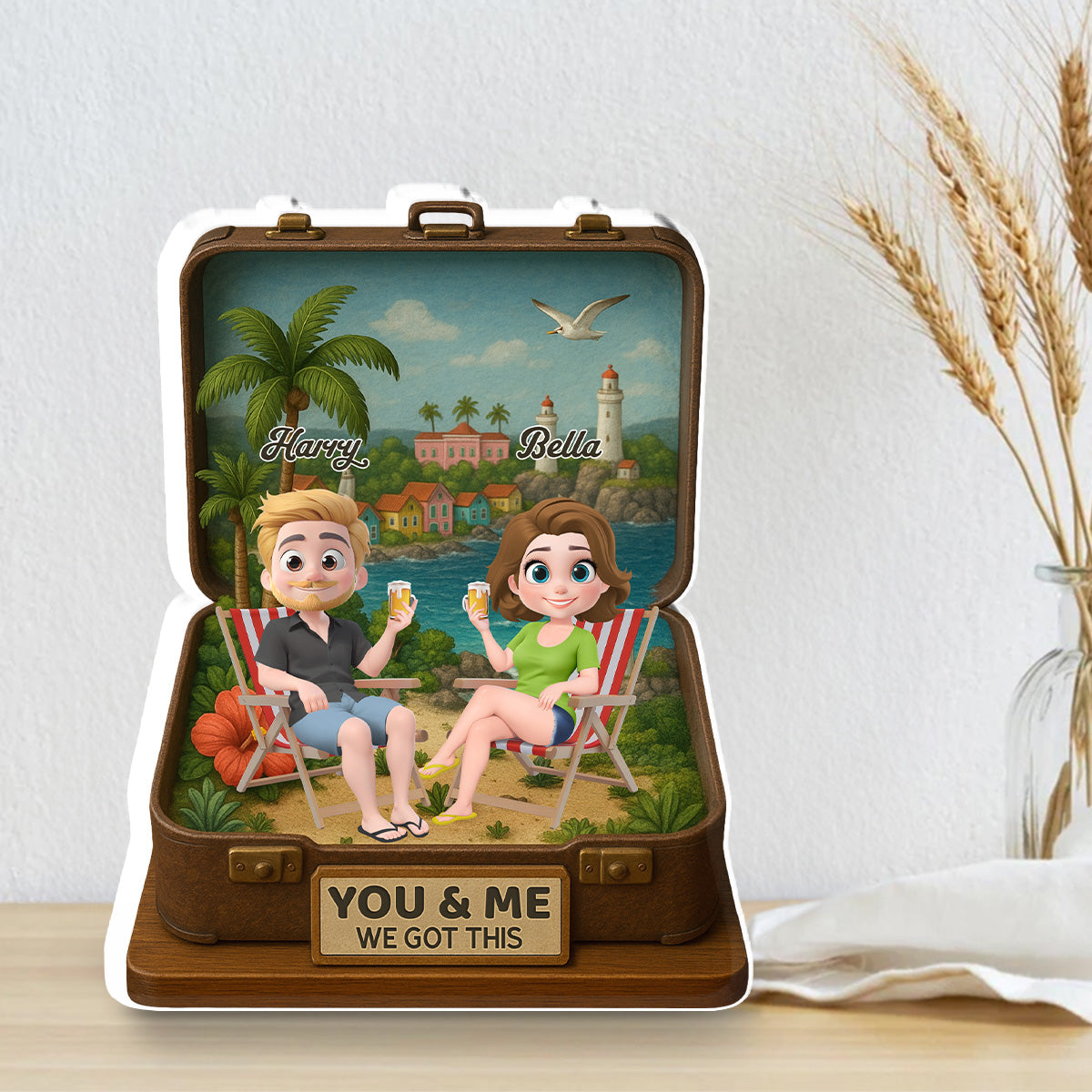Custom Couple's Decor, Anniversary & Wedding Gift • Husband And Wife Got This - Personalized Acrylic Plaque