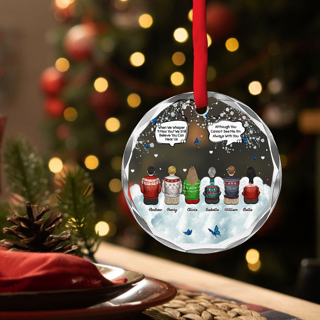 Custom Family Ornament, Christmas Gift for Family Members •  They Still Talk About You - Personalized Glass Ornament