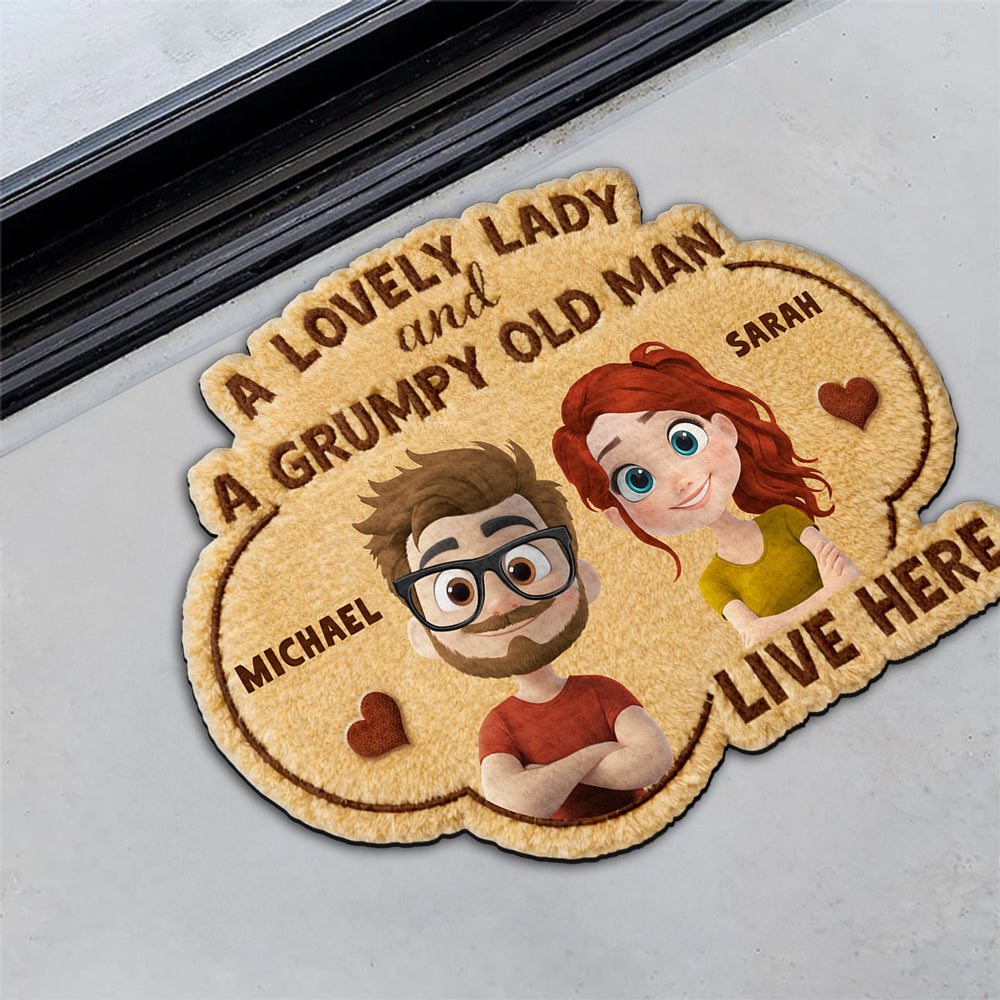 Our Love Live Here - Personalized Doormat