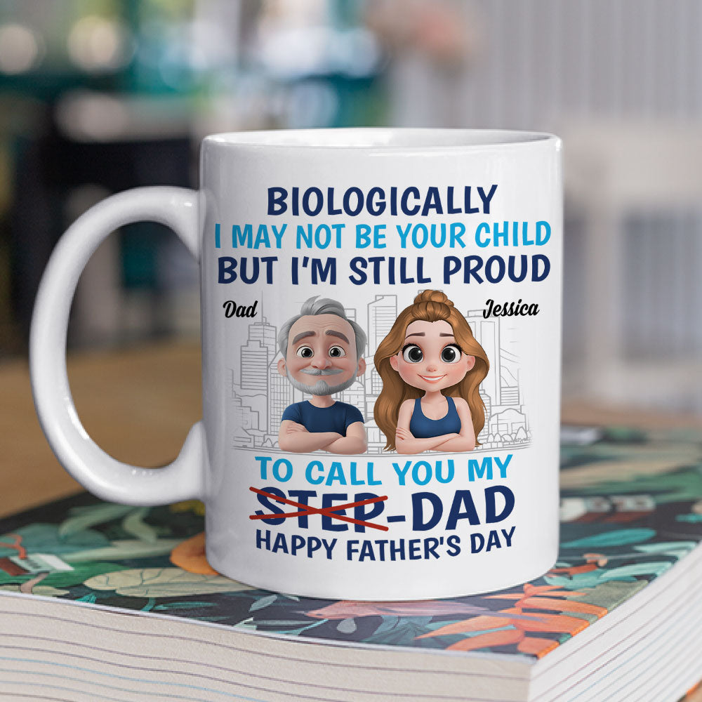 Custom Christmas & Birthday Keepsake Gift • Thanks For Being My Dad - Personalized Coffee Mug