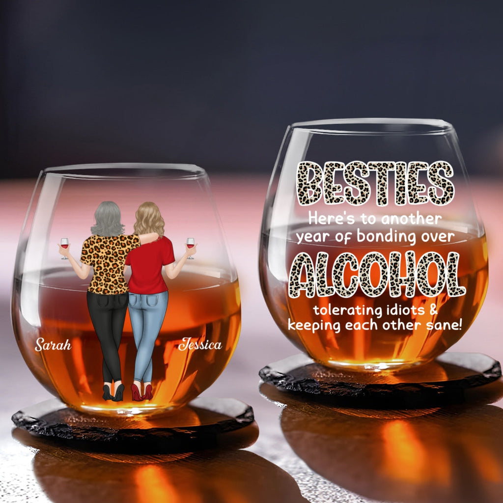 Alcohol Tolerating - Personalized Wine Glass